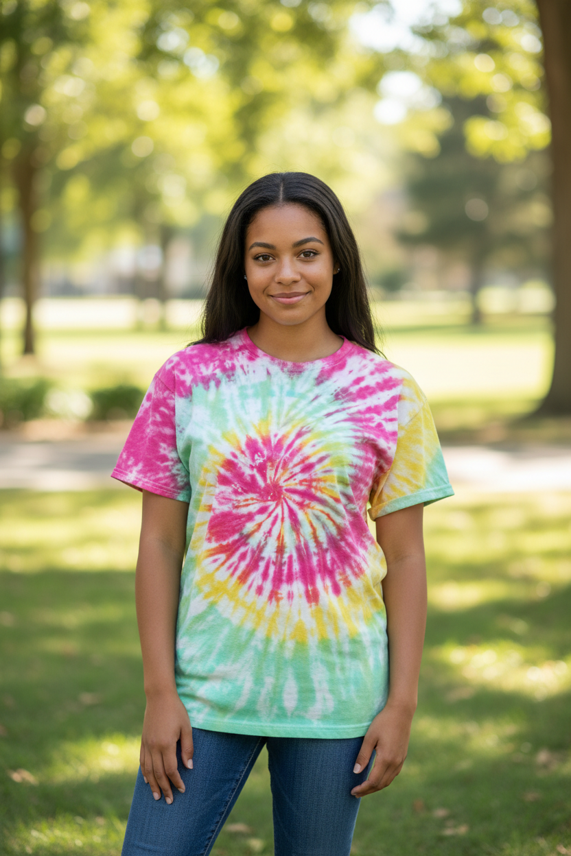 Kuta adult unisex tie dye t-shirt.
