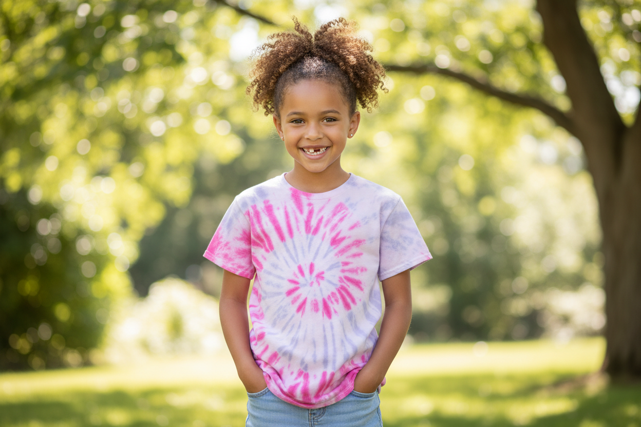Kuta kids unisex tie dye t-shirt.
